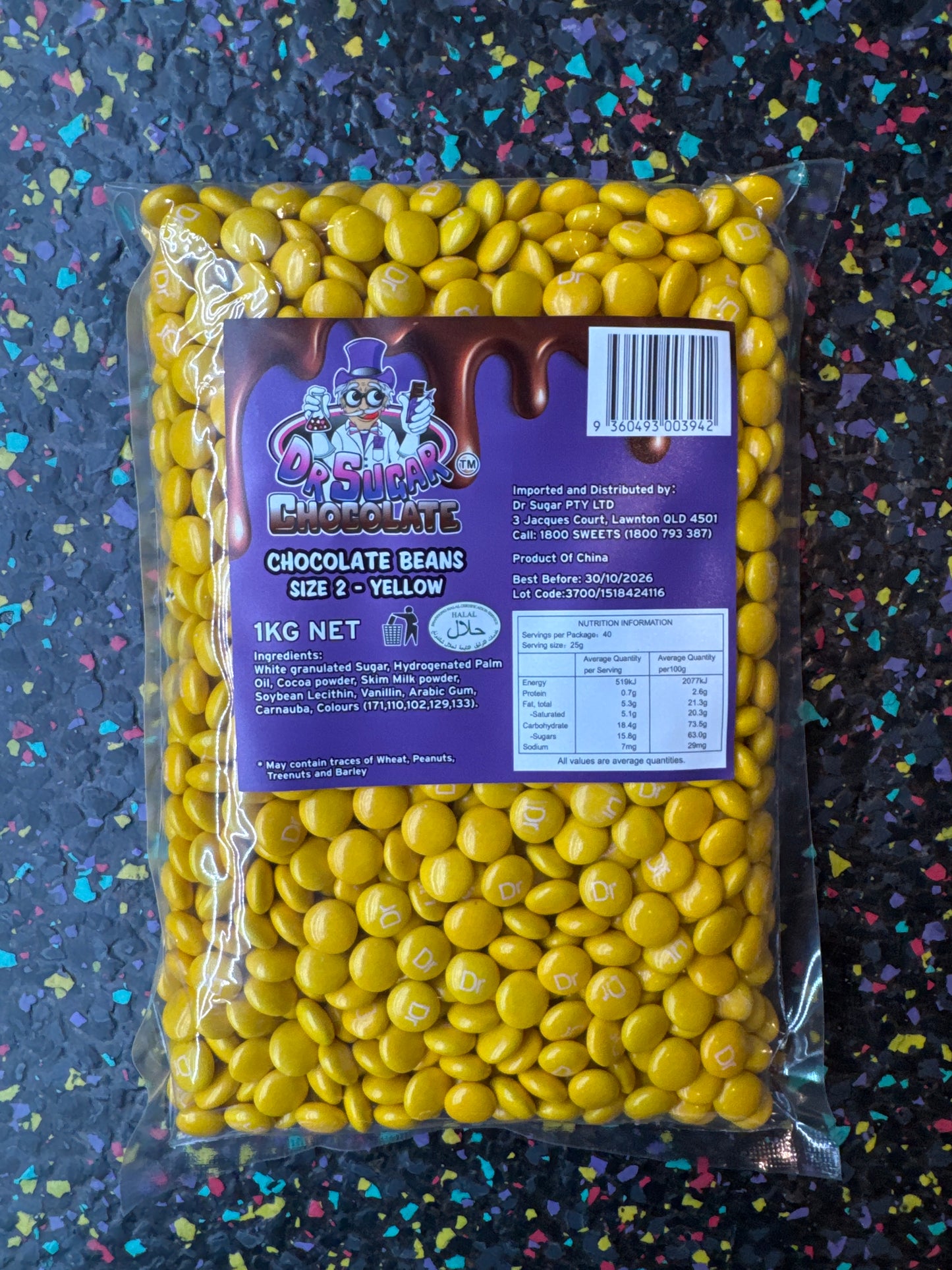 Dr Sugar Yellow Chocolate Bean 1kg