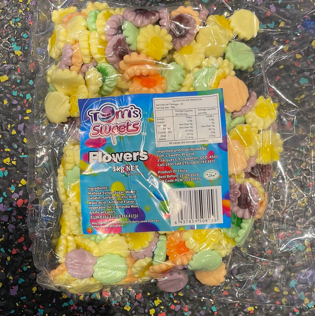 Tom's Sweets Gummy Flowers 1kg