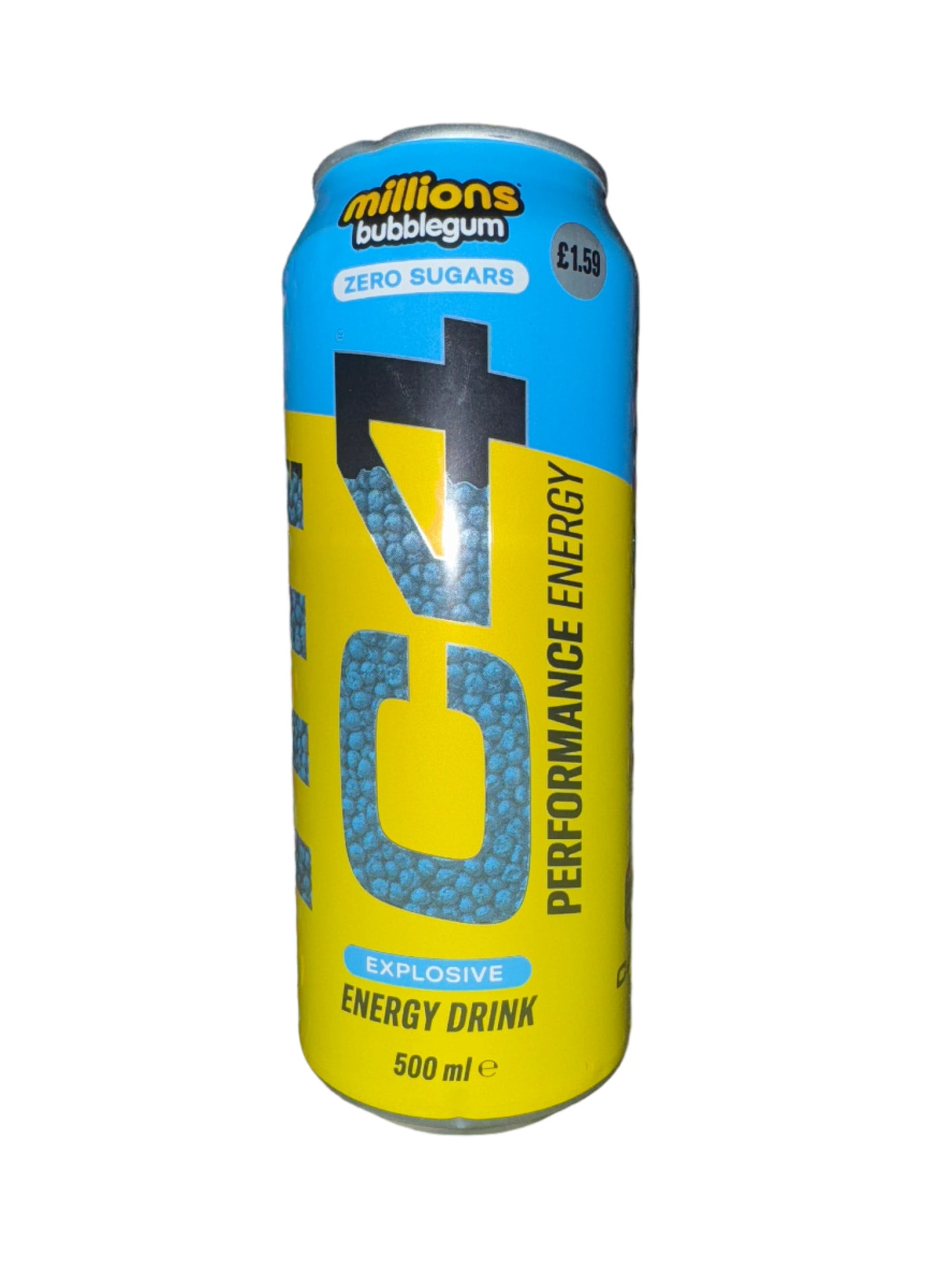C4 Energy Zero Sugar Millions Bubblegum 473ml - Tom's Confectionery Warehouse