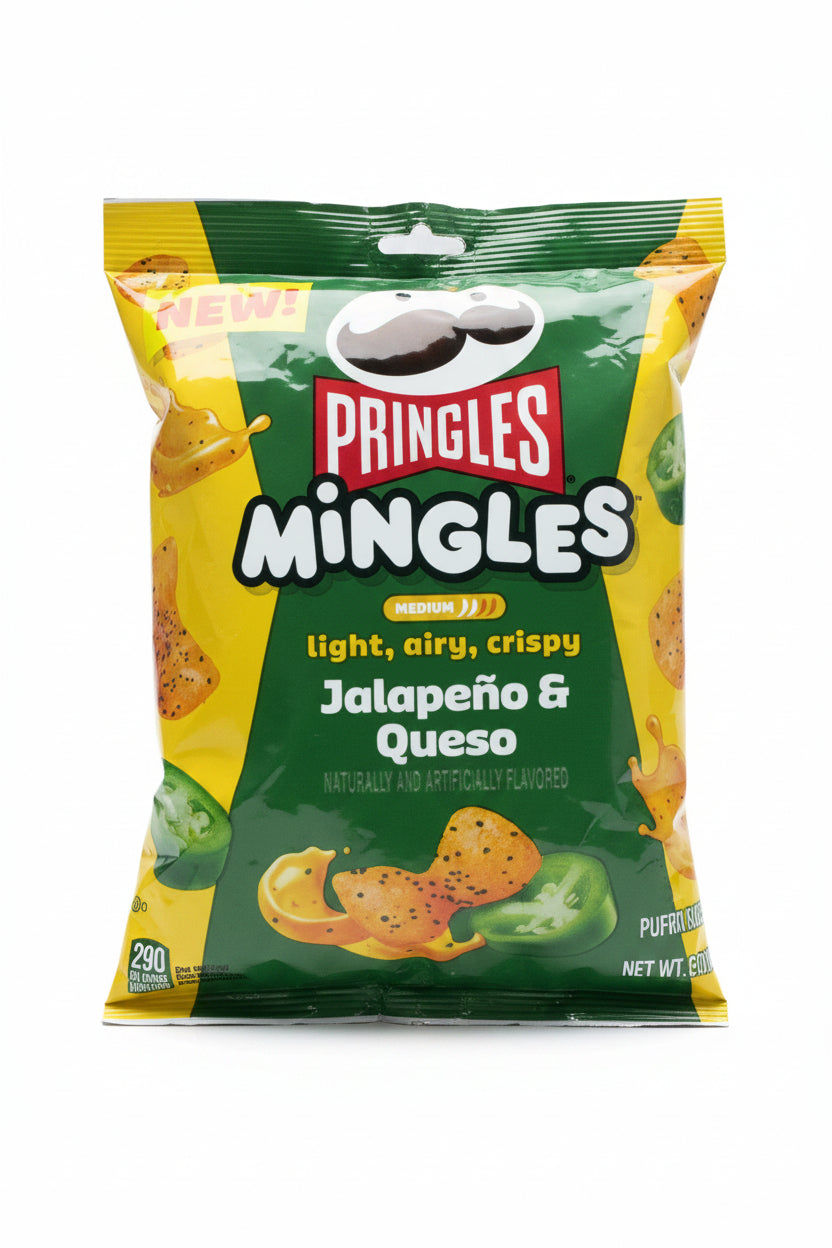 Pringles Mingles Jalapeno & Queso Puffed Snacks 56g