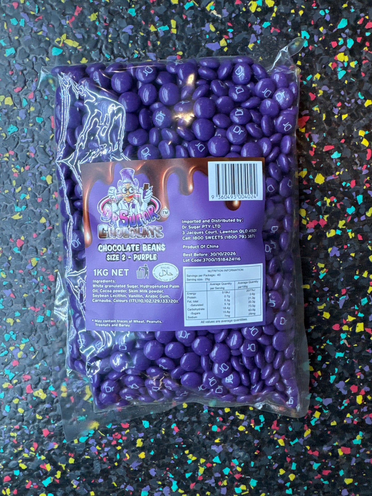 Dr Sugar Purple Chocolate Bean 1kg