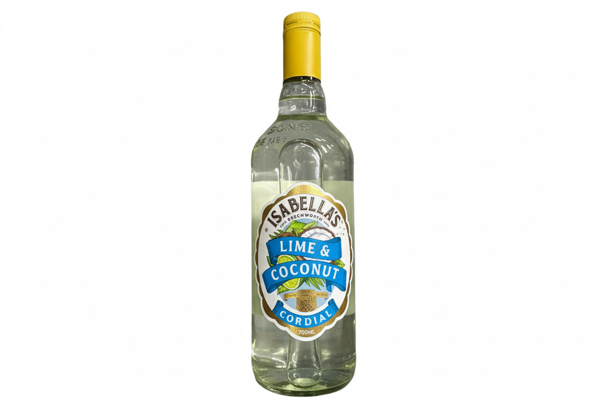 Isabella’s Cordial - Lime & Coconut 700ml - Tom's Confectionery Warehouse
