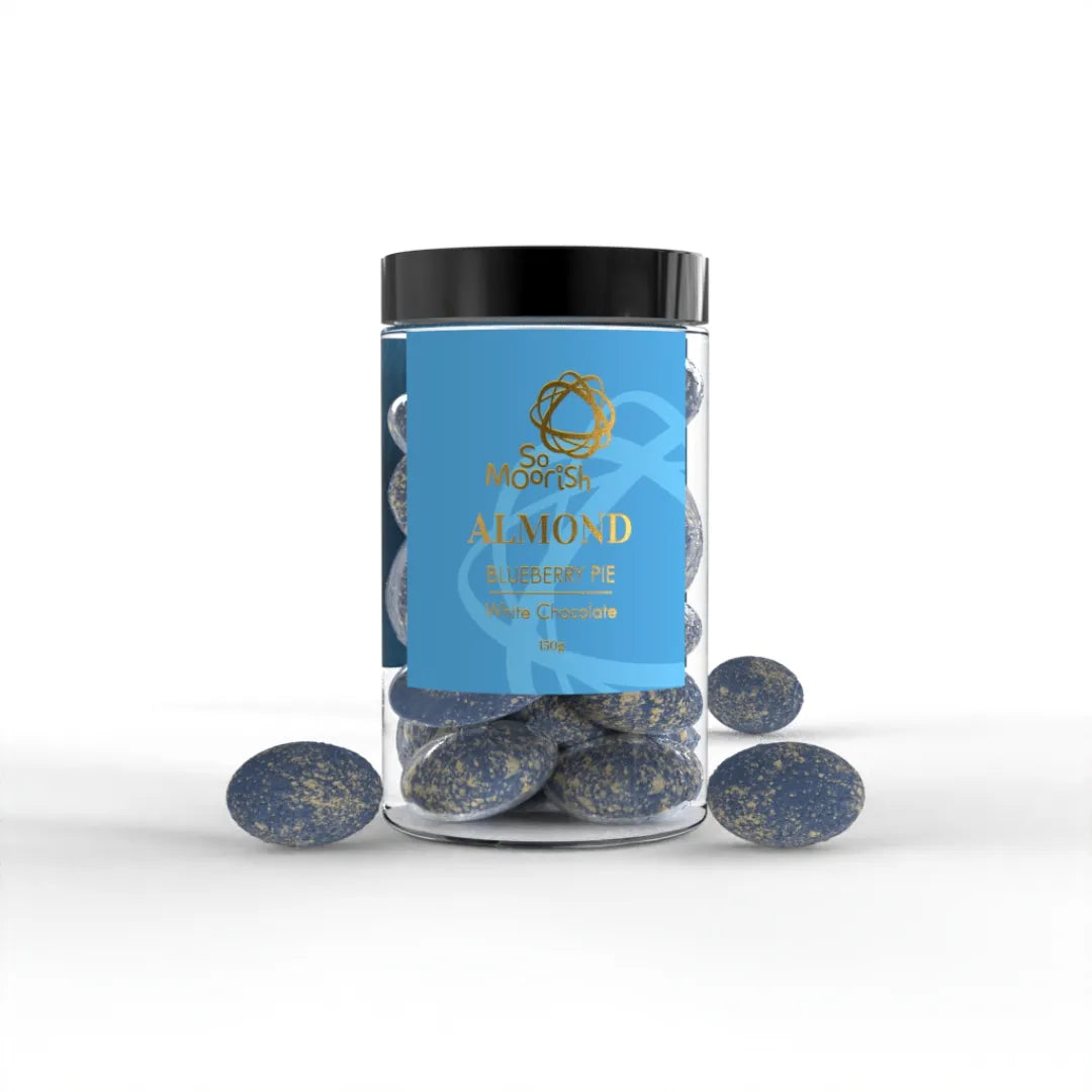 Blueberry Pie Almond - White Chocolate 150g