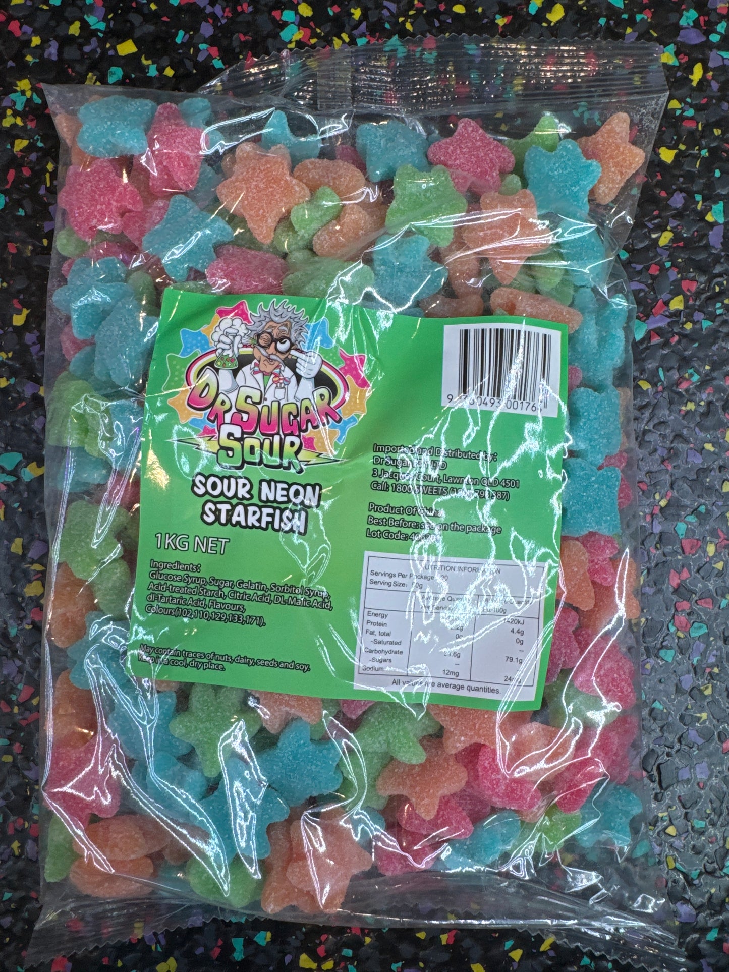 Dr. Sugar Sour Neon StarFish 1kg