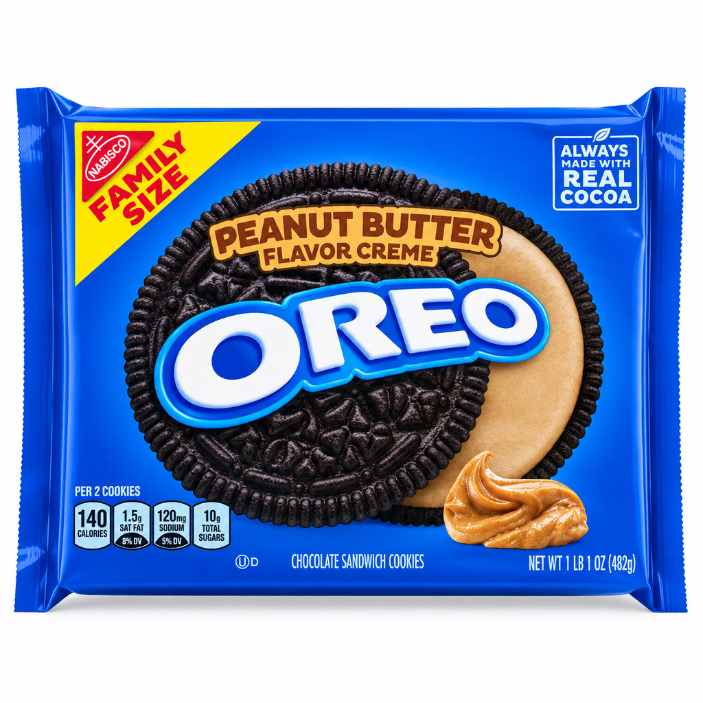 US Oreo Peanut Butter Family Size 482g