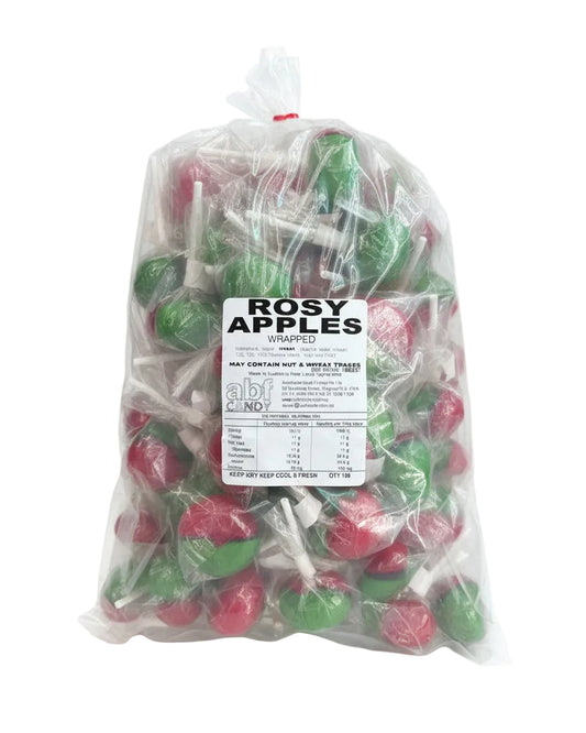 ABF Rosy Apples on Stick - Tom's Confectionery Warehouse