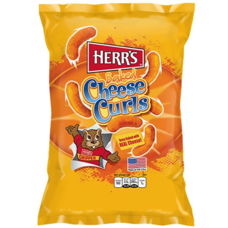 US Herr's Cheesy Cheese Curls 170g