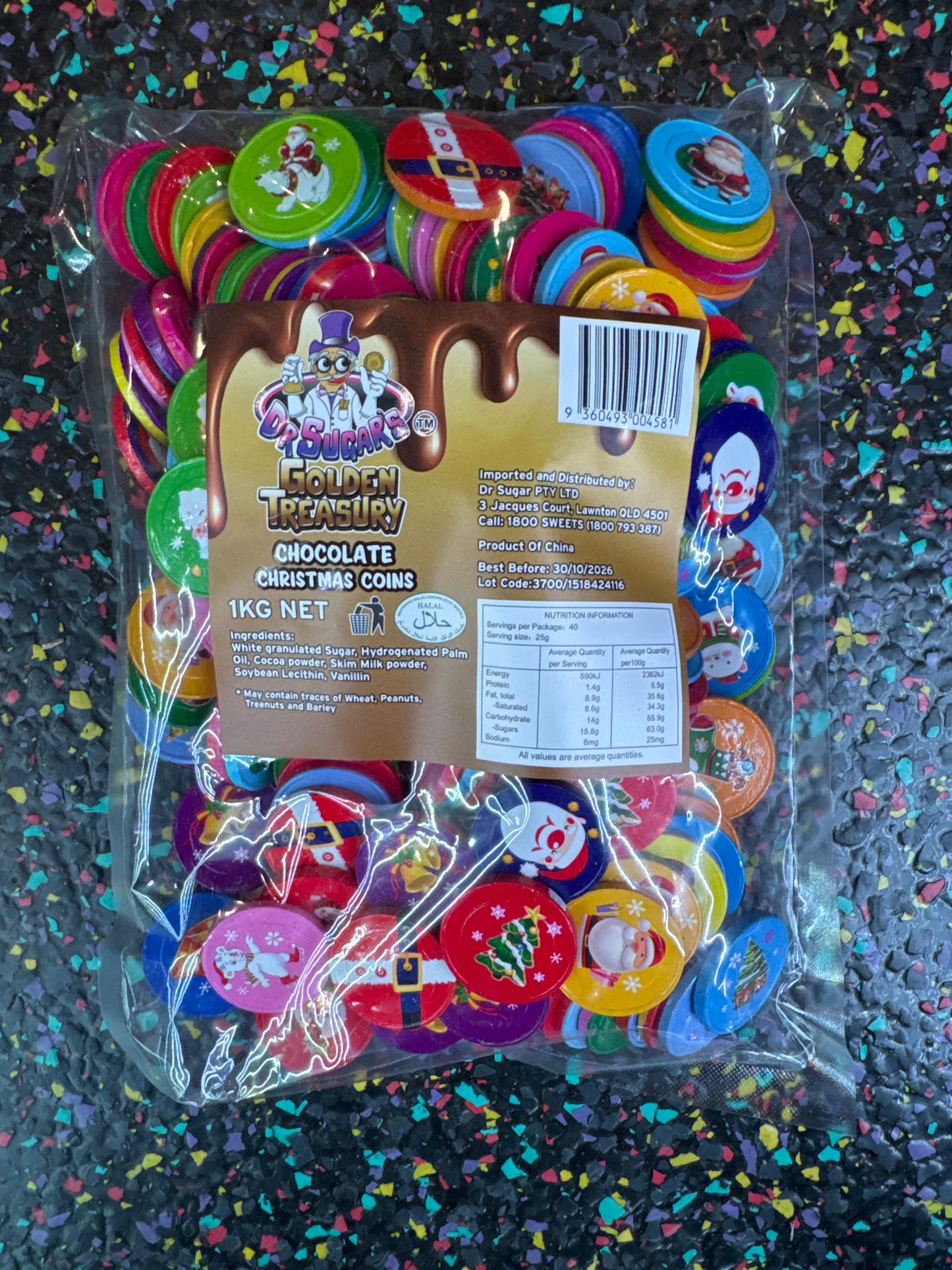 Dr Sugar - Christmas Chocolate Coin 1kg