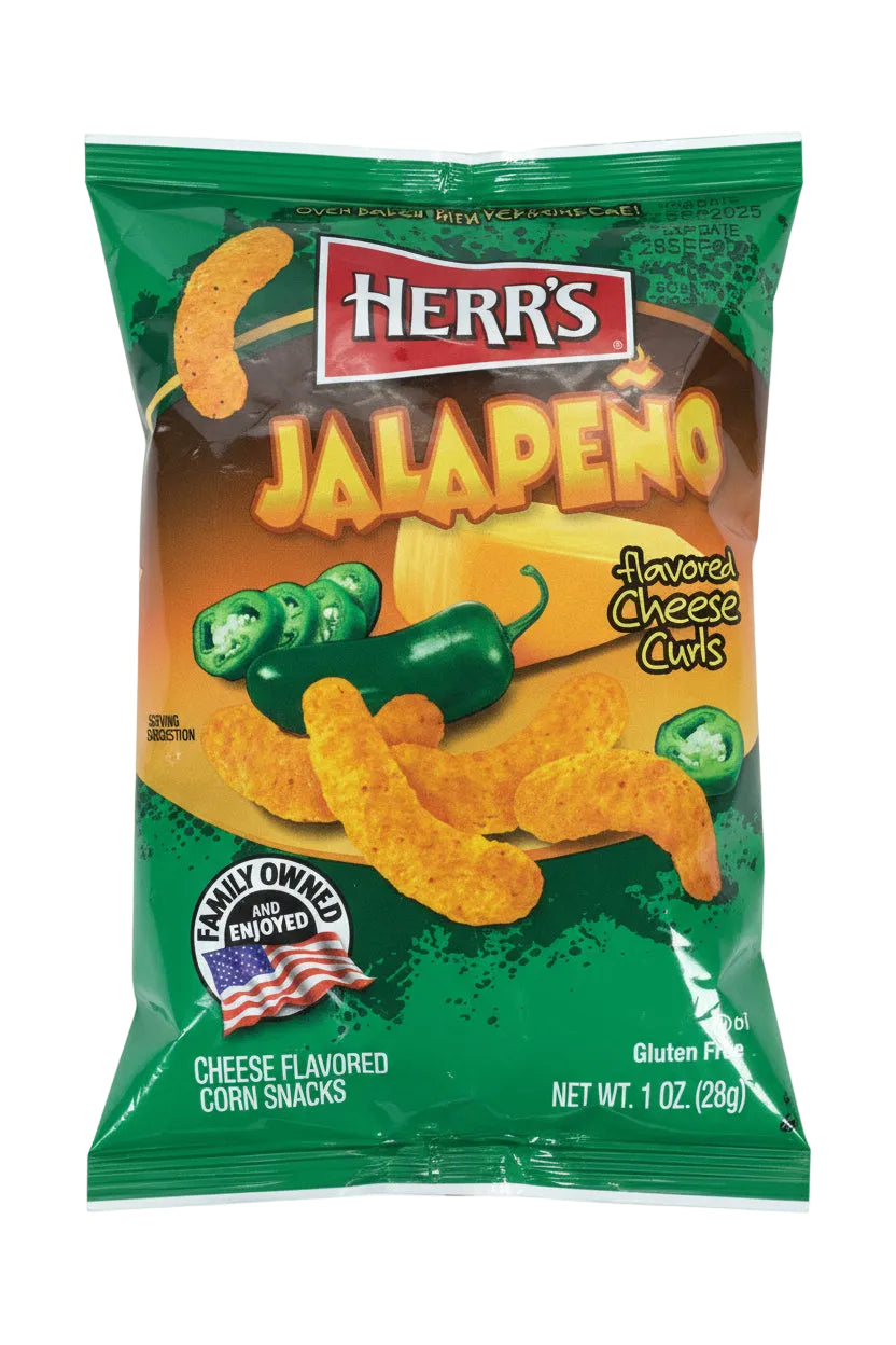 US Herr’s Jalapeño Curls 28g