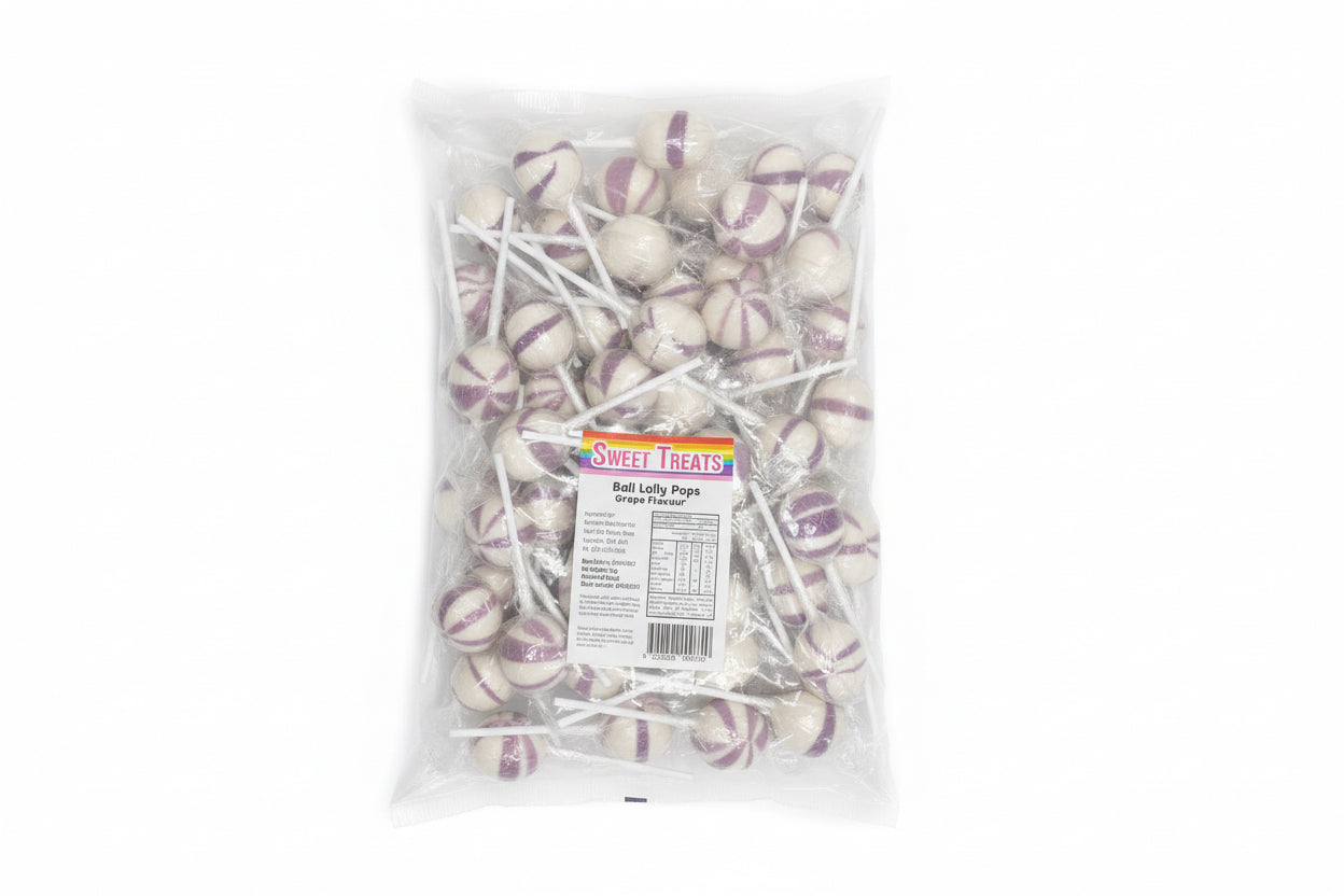 Sweet Treats Purple Grape Ball Pops 50pcs