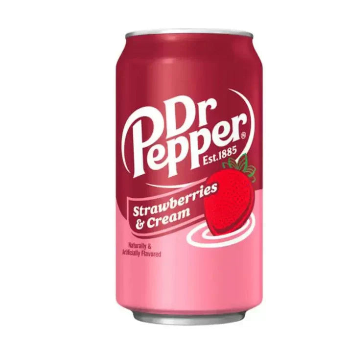 US Dr Pepper Strawberry Cream 355ml - Tom's Confectionery Warehouse