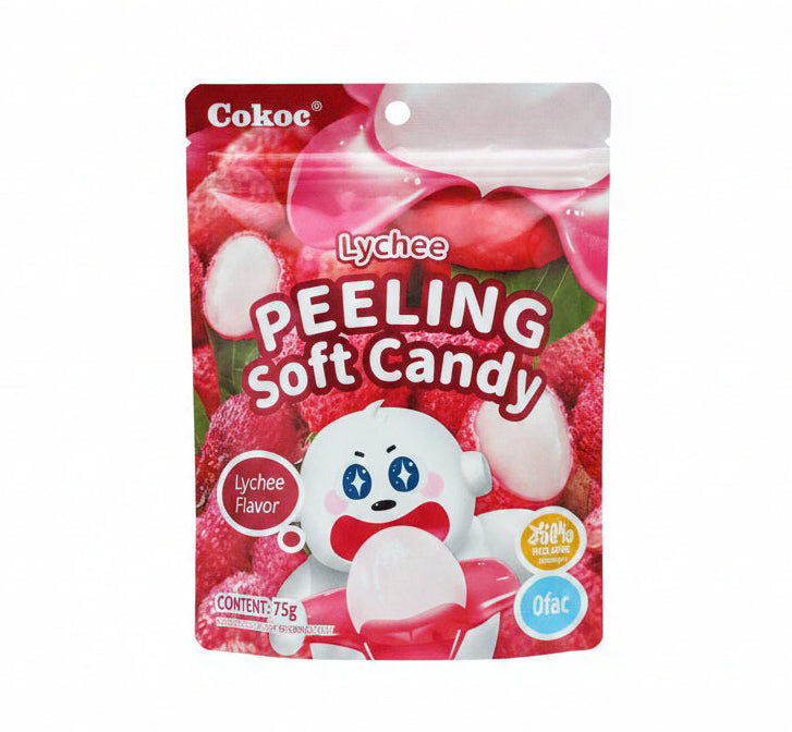 Dr Sugar Lychee Peeling Soft Candy 75g