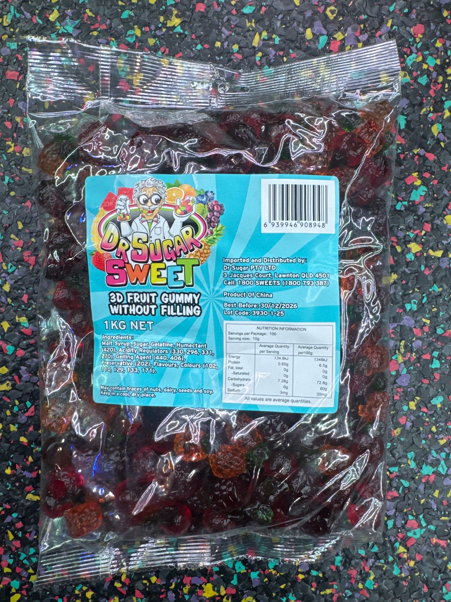 Dr Sugar 3D fruit gummy without filling 1kg