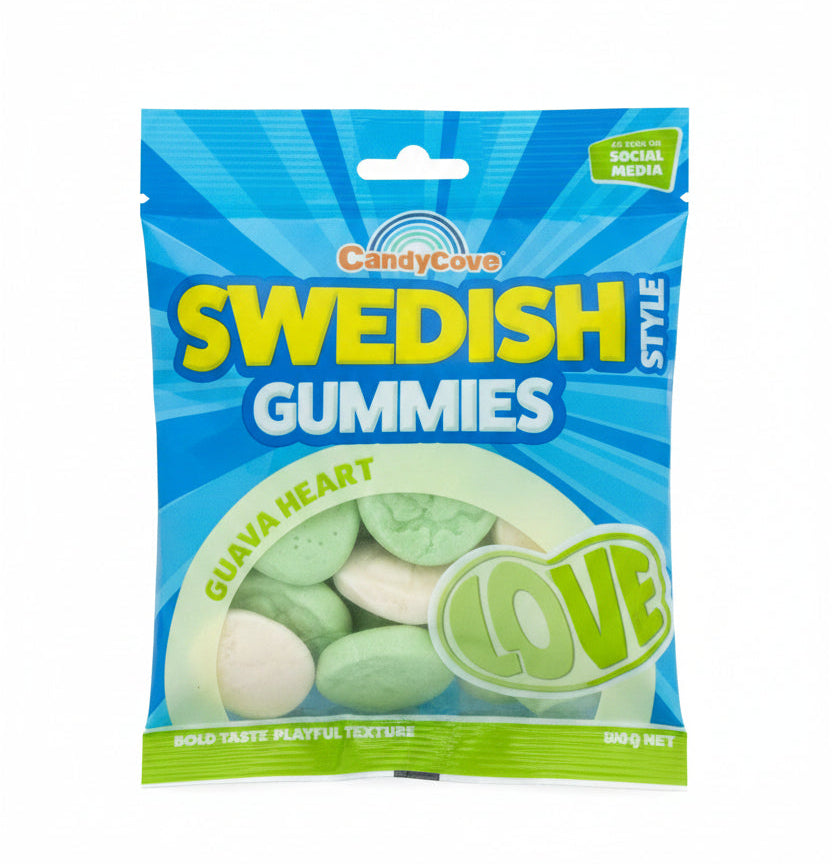 CandyCove Swedish Gummies Guava Heart 80g