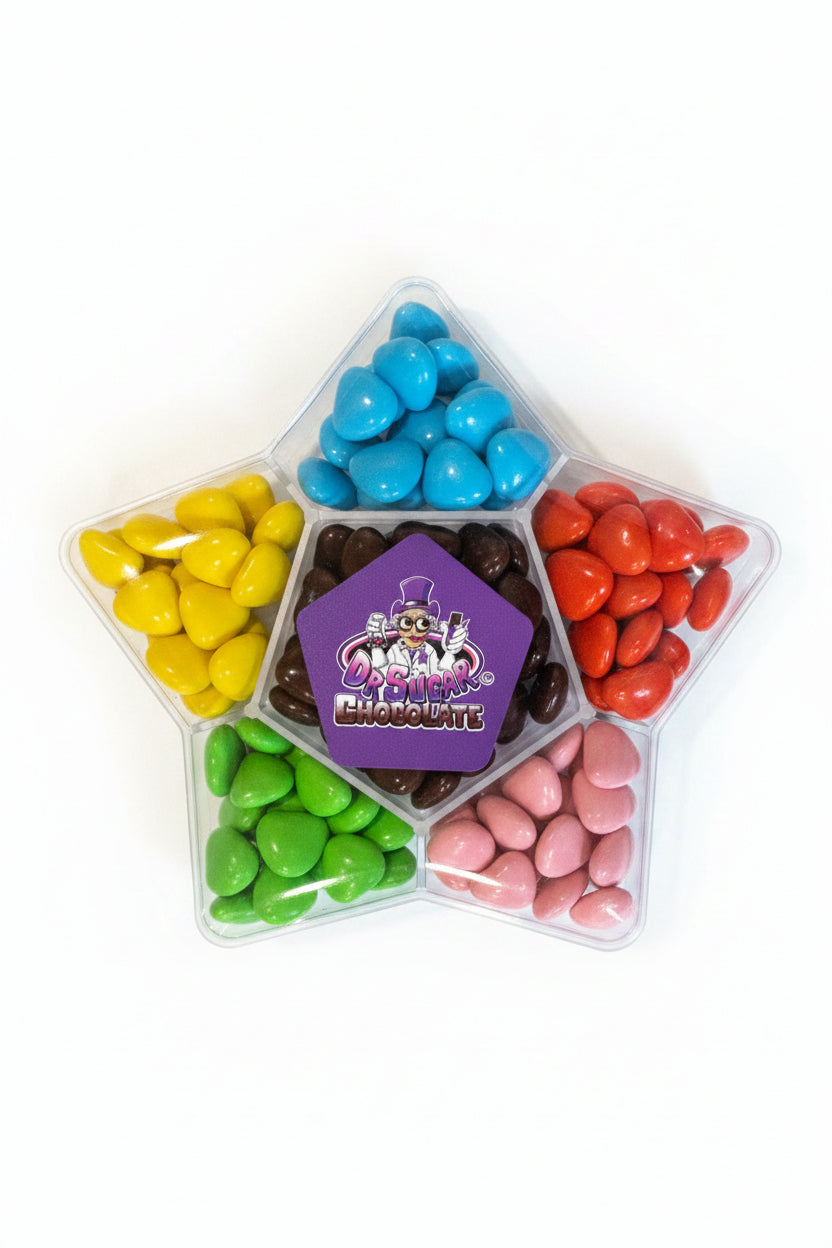 120g CHOCOLATE BEANS HEART-STAR
