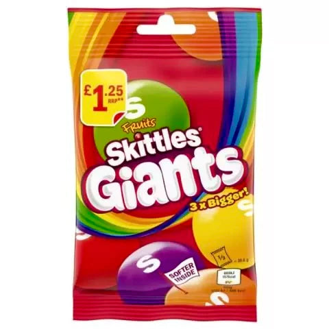 Uk Skittles Crazy Giants 116g