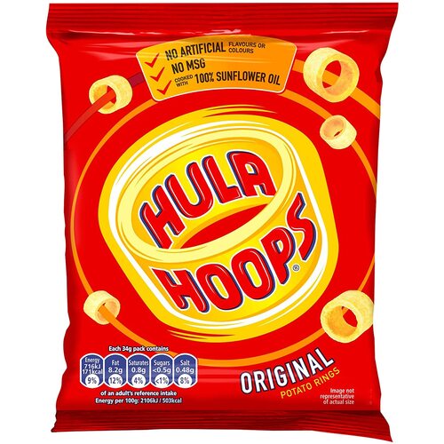 Hula Hoops Original Chips 34g