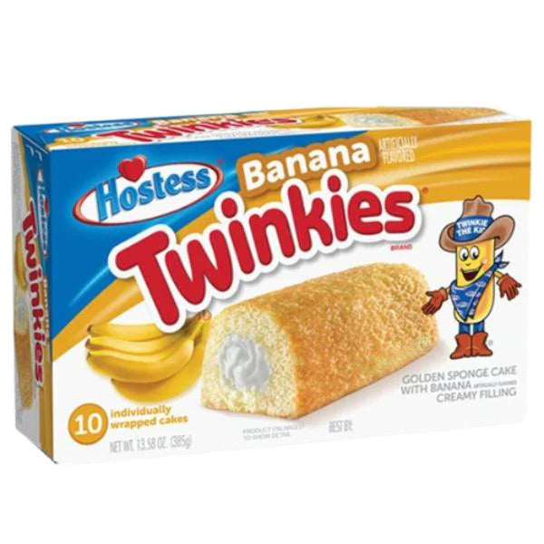 USA Hostess Twinkies Banana 38g - Tom's Confectionery Warehouse