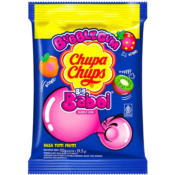 Chupa Chup Big Babol Tutti Frutti Peg Bag 152g