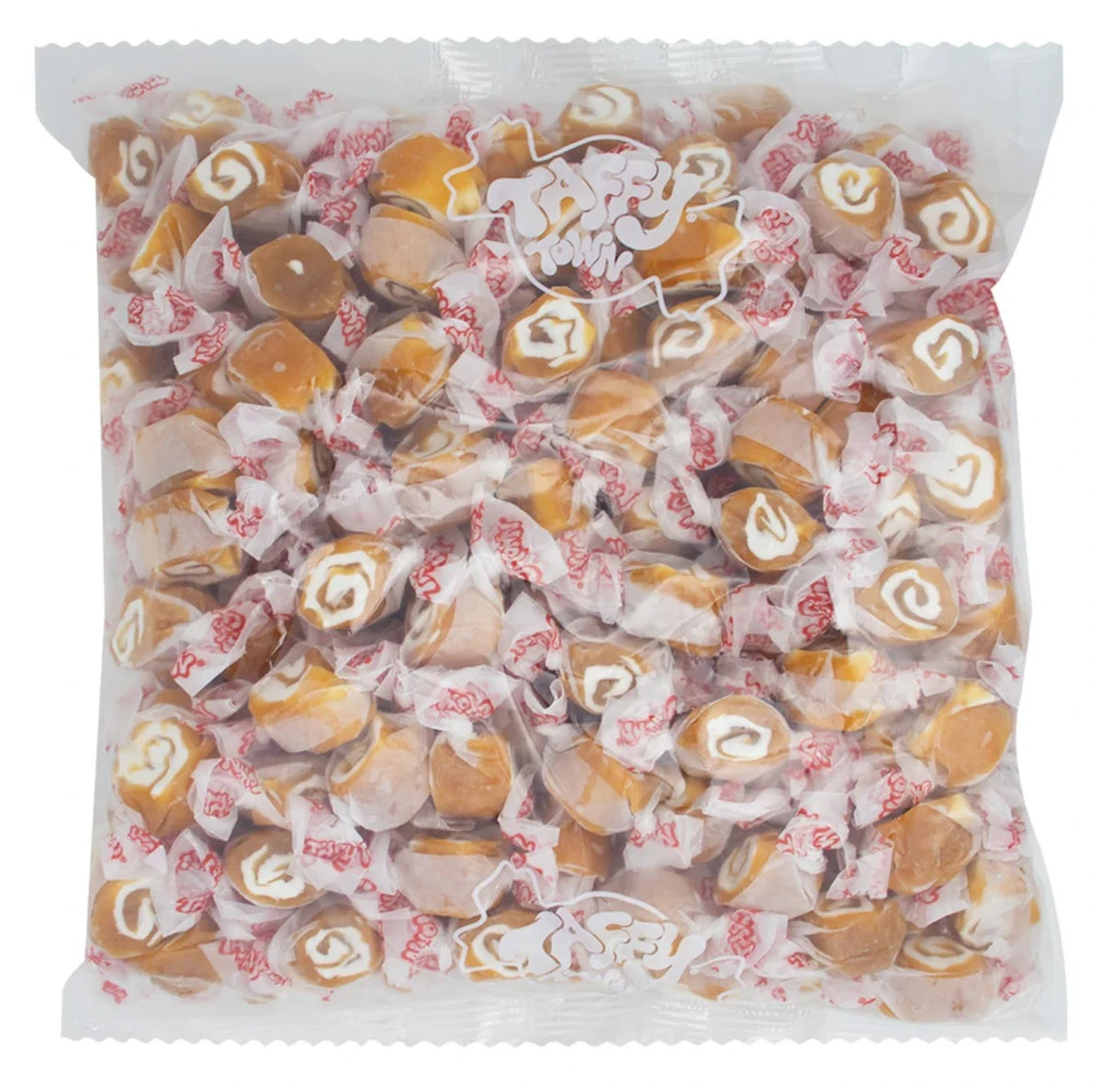 Taffy Town Salt Water Taffy Caramel Swirl Bulk 1.134kg