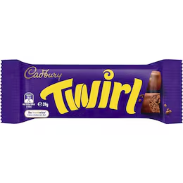 Cadbury Twirl Milk Chocolate Bar Chocolate Bar 39g