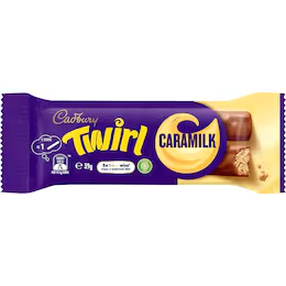 Cadbury Twirl Caramilk Milk Chocolate Bar 40g