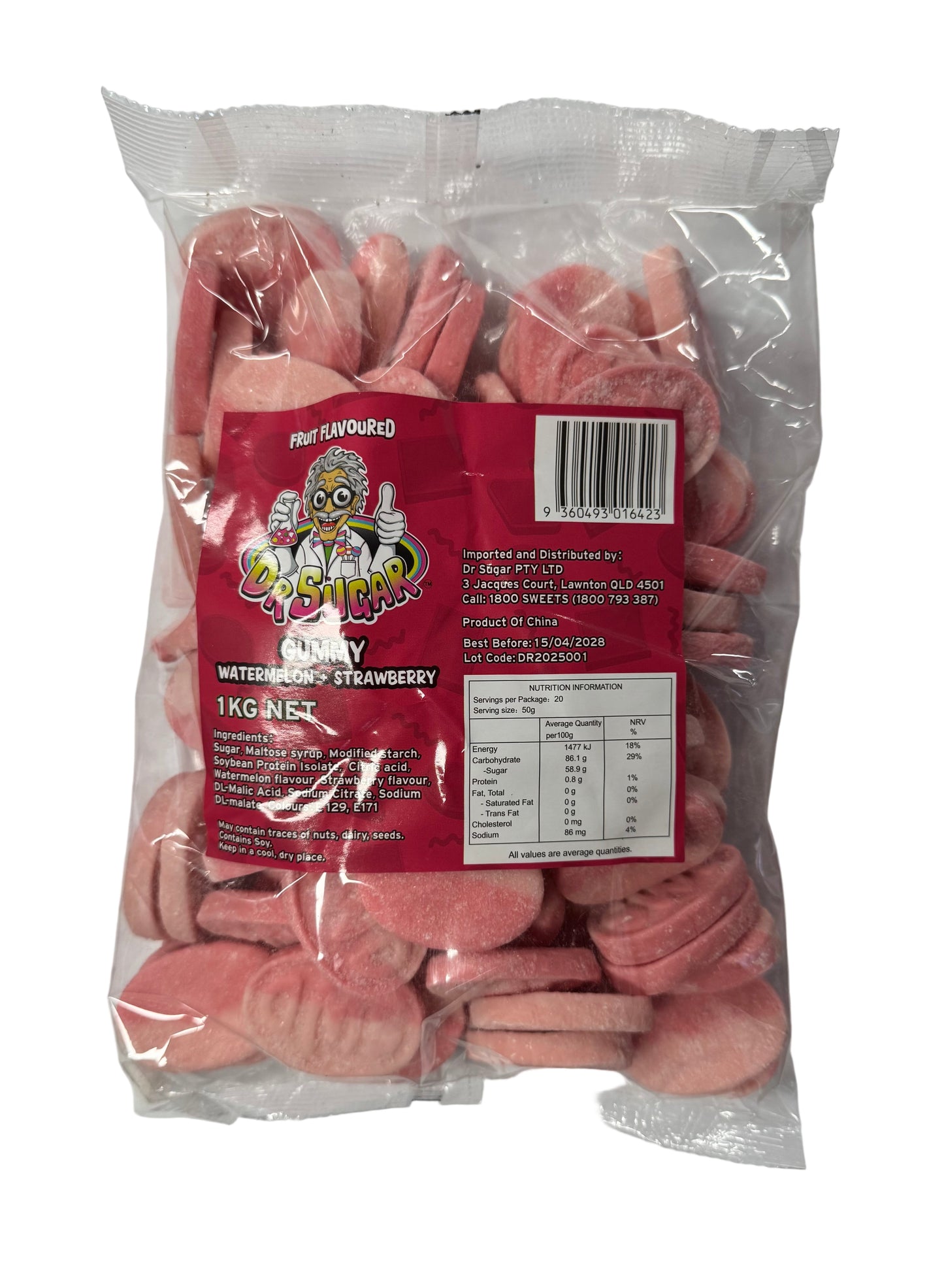 Dr. Sugar Watermelon + Strawberry SWD Gummy 1 kg