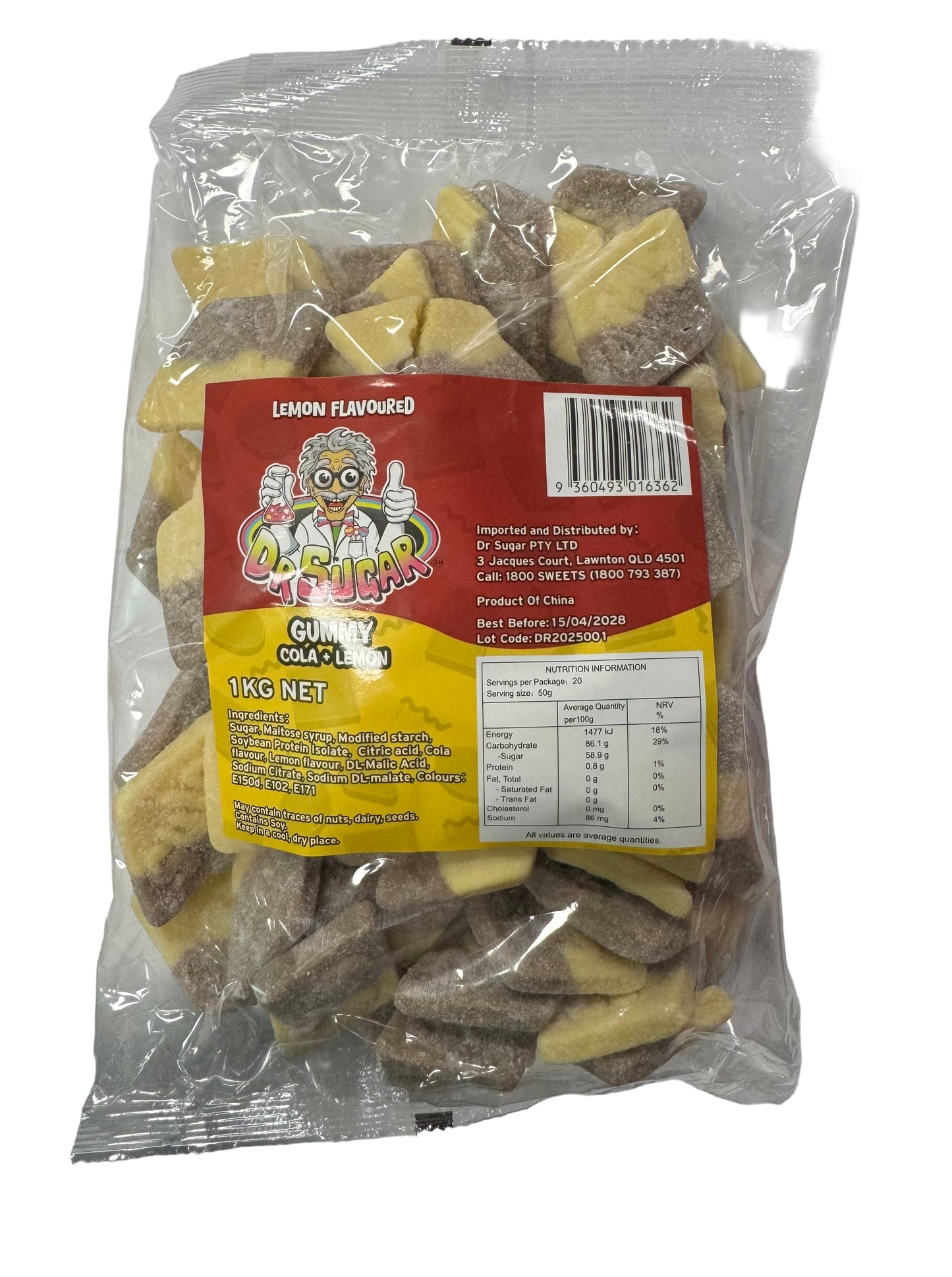 Dr. Sugar Cola + Lemon SWD Gummy 1 kg