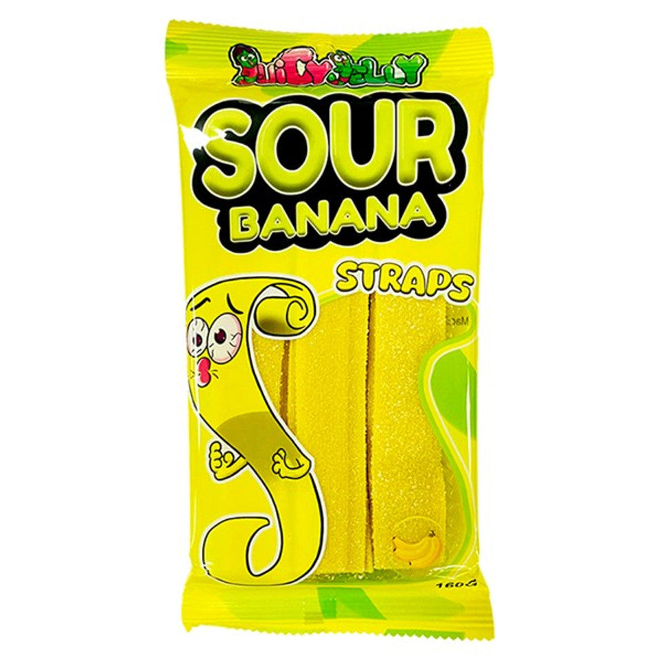 Juicy Jelly Sour Straps Banana 160g