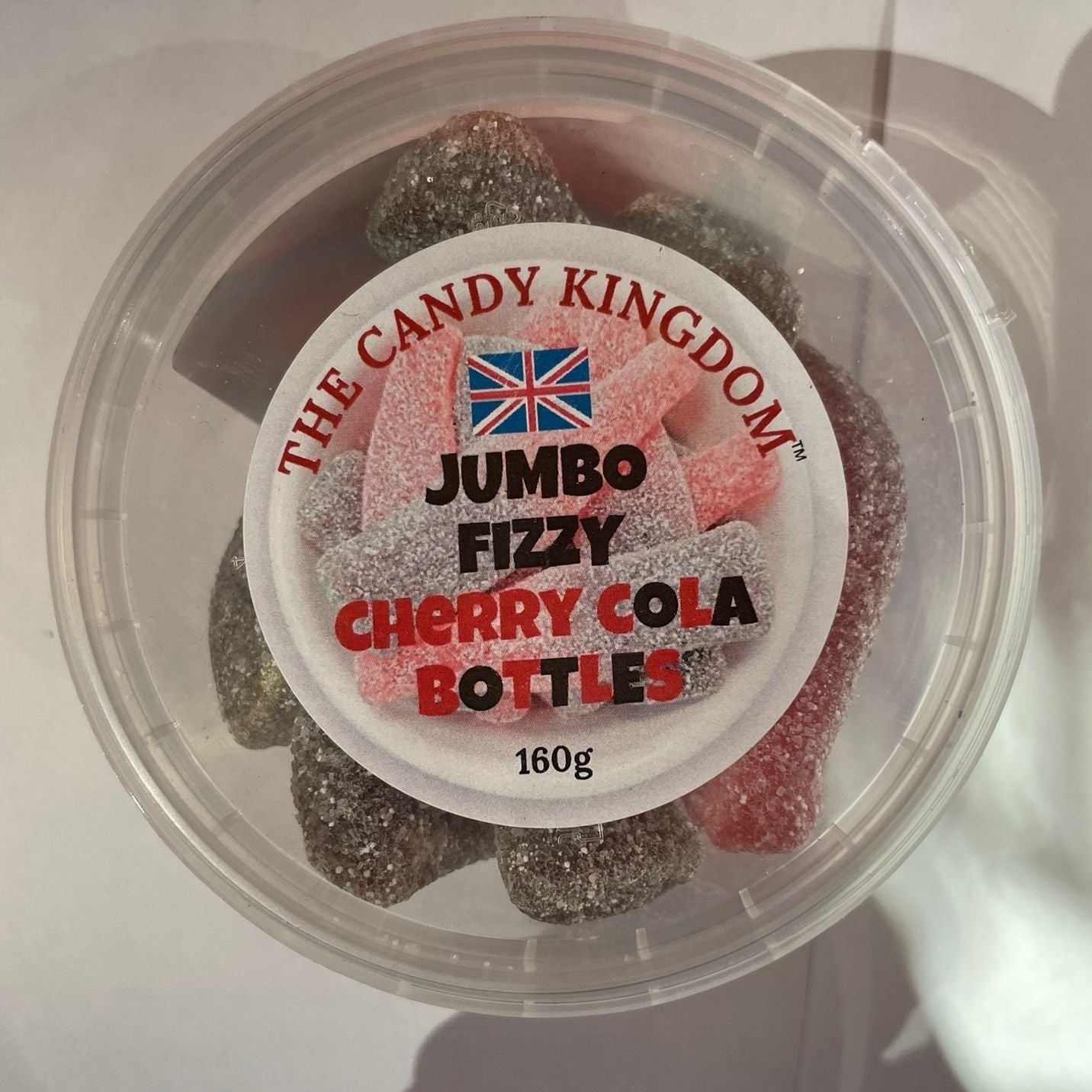 TCK Jumbo Fizzy Cherry Cola Bottle 160g