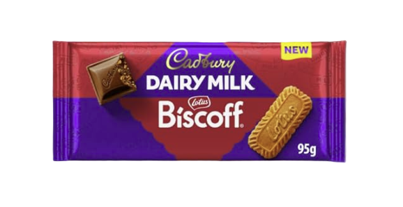 UK Cadbury Diary Milk Lotus Biscoff 95g - Tom's Confectionery Warehouse