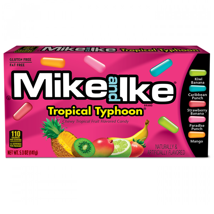 US Mike & Ike Tropical Typhoon Movie Box 120g