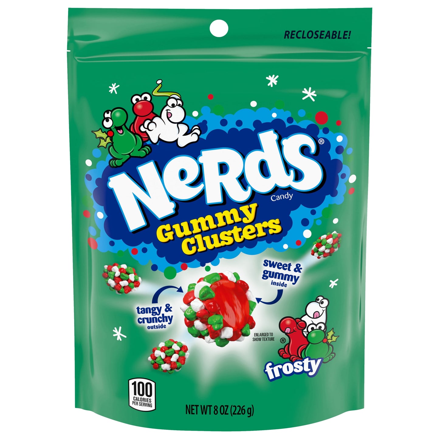 US Nerds Gummy Clusters Frosty Bag 226g