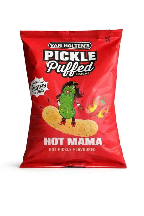 US VH Hot Mama Pickle Puffs 90g