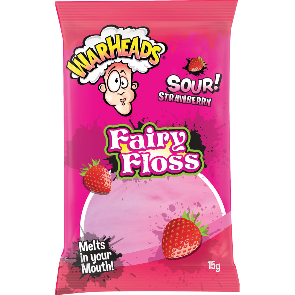 WARHEAD STRAWERRY FAIRY FLOSS 15G