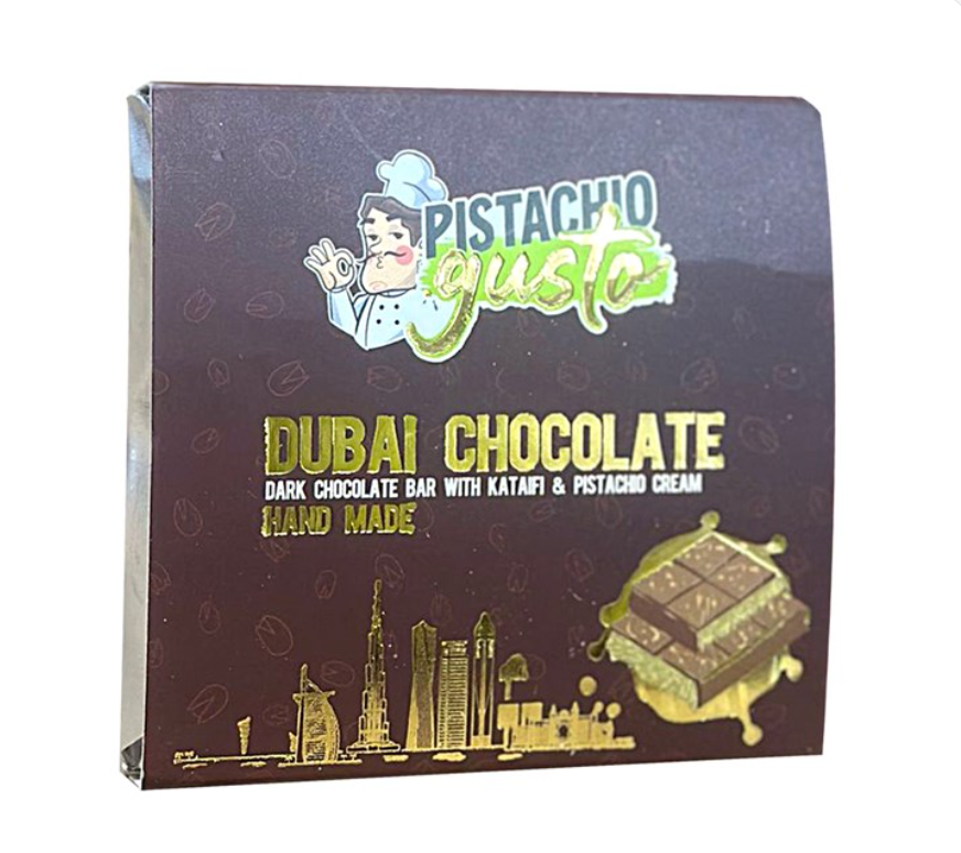 Dubai Pistachio Gusto Dark Chocolate 100g