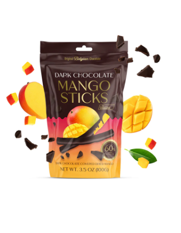 BeeMax Dark Chocolate Mango Sticks 100g