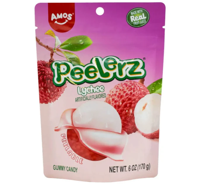 Amos Peel Gummy Lychee 170g