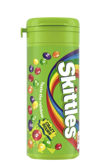Skittles Crazy Sours Mini Tube 30g