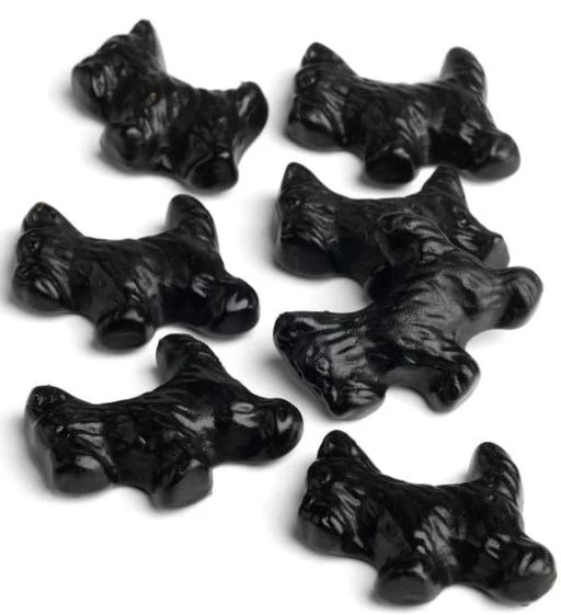 US Jelly Belly Blk Licorice Scottie Dogs 78g