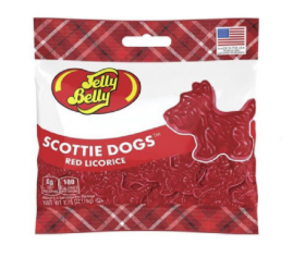 US Jelly Belly Red Licorice Scottie Dogs 78g