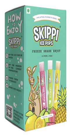 Skippi Ice Pops Green 32ml - Tom's Confectionery Warehouse