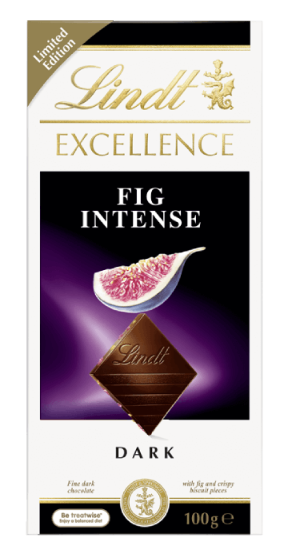 Lindt Excellence Fig Intense Block 100g - Limited Edition
