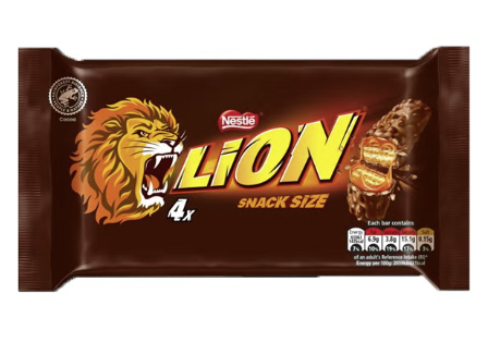 UK Nestle Lion Bar 4 pack 120g