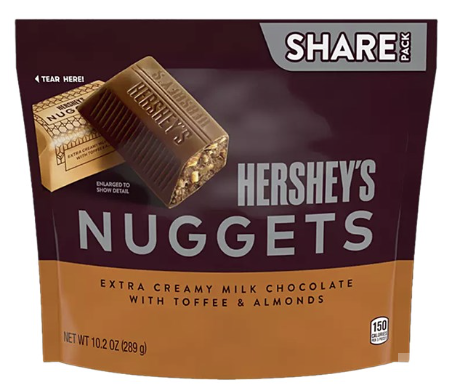 US Hershey's Extra Creamy Nuggets 289g