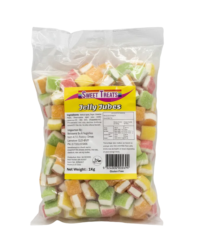 Sweet Treats Jelly Jubes 1kg - Tom's Confectionery Warehouse