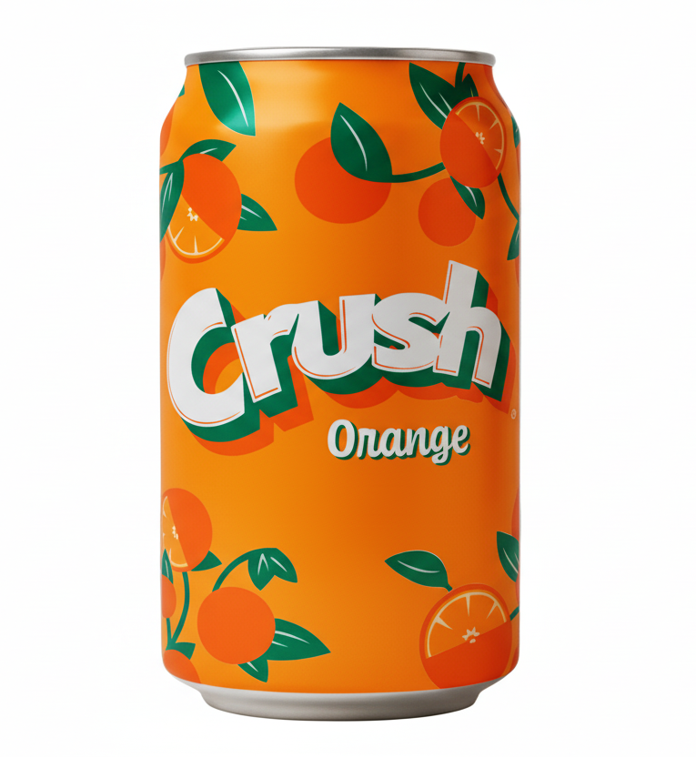 US Crush Orange 355ml - Tom's Confectionery Warehouse