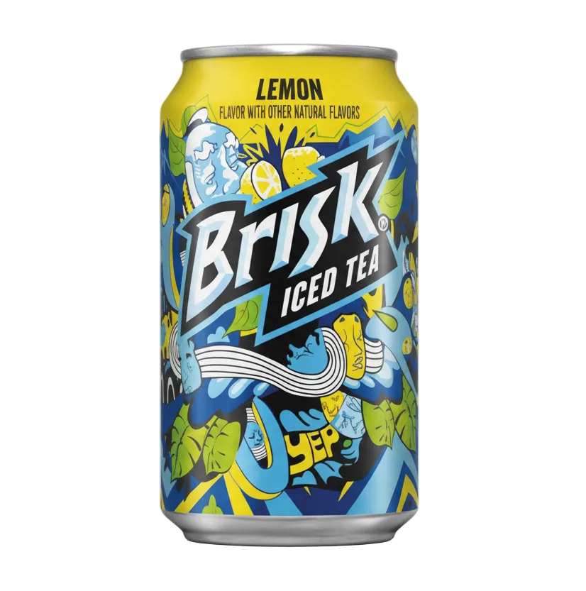 Brisk Lemon Iced Tea 355ml - Tom's Confectionery Warehouse