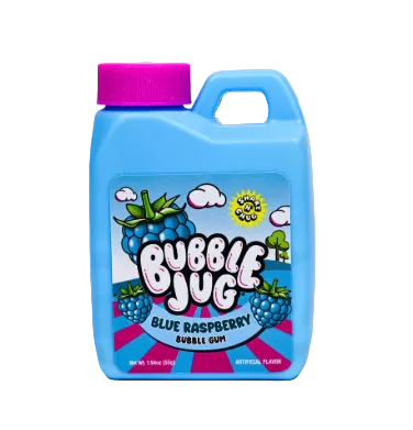 Bubble Jug Blue Raspberry Bubble Gum 55g - Tom's Confectionery Warehouse