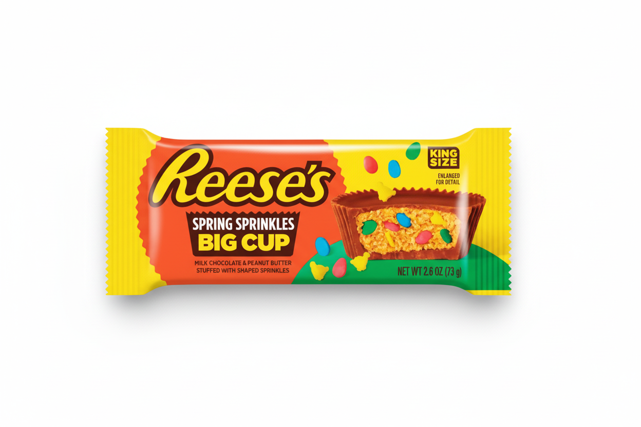 US Reese's Big Cup Spring Sprinkles King Size 73g